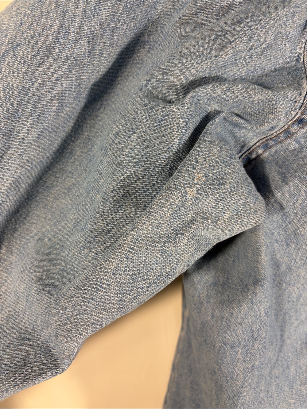 VTG Wrangler Light Blue Denim Pearl Snap Western Shirt XL - Picture 14 of 16